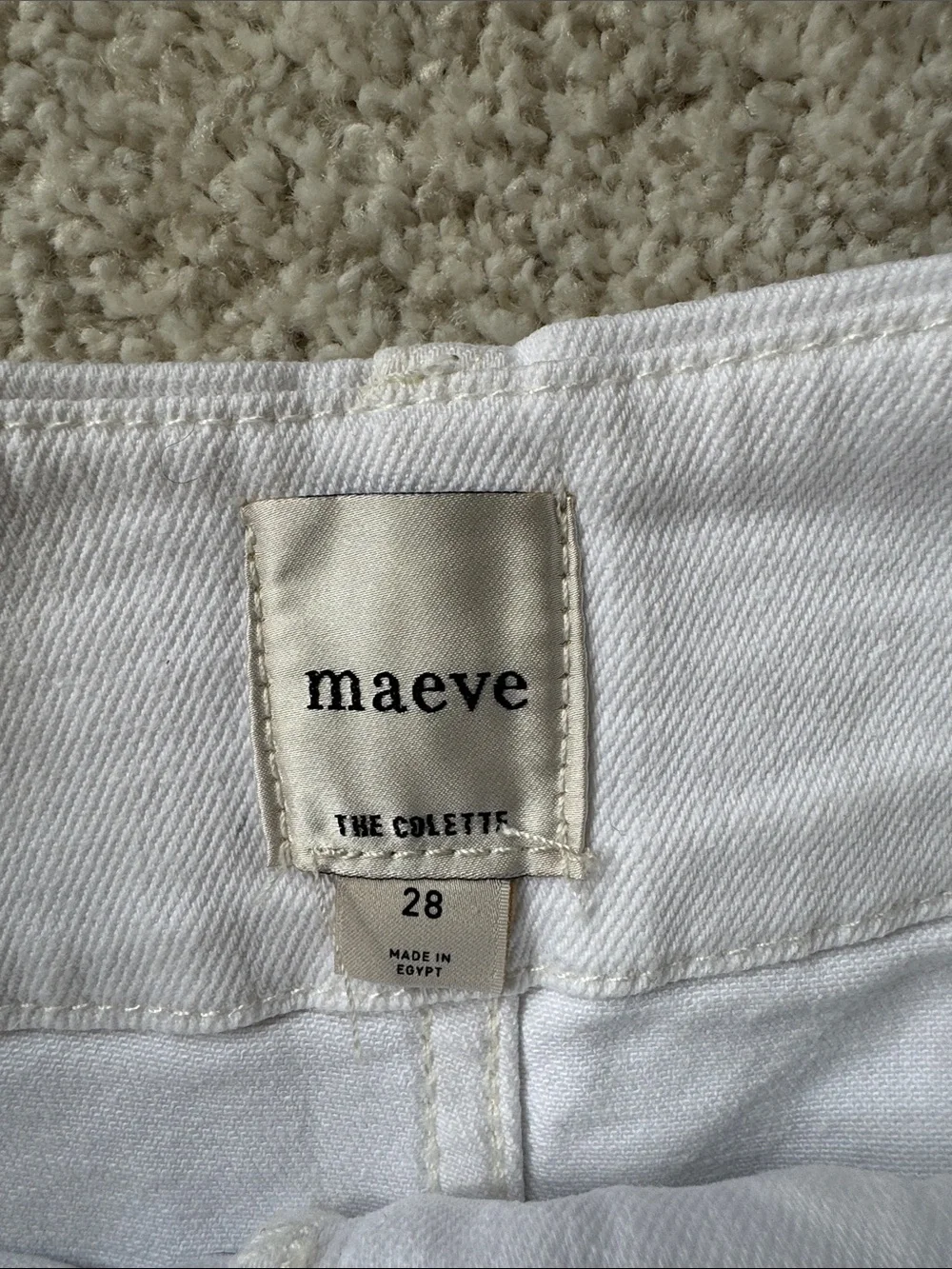 Maeve the Colette White Wide-Leg denim - Picture 3 of 6